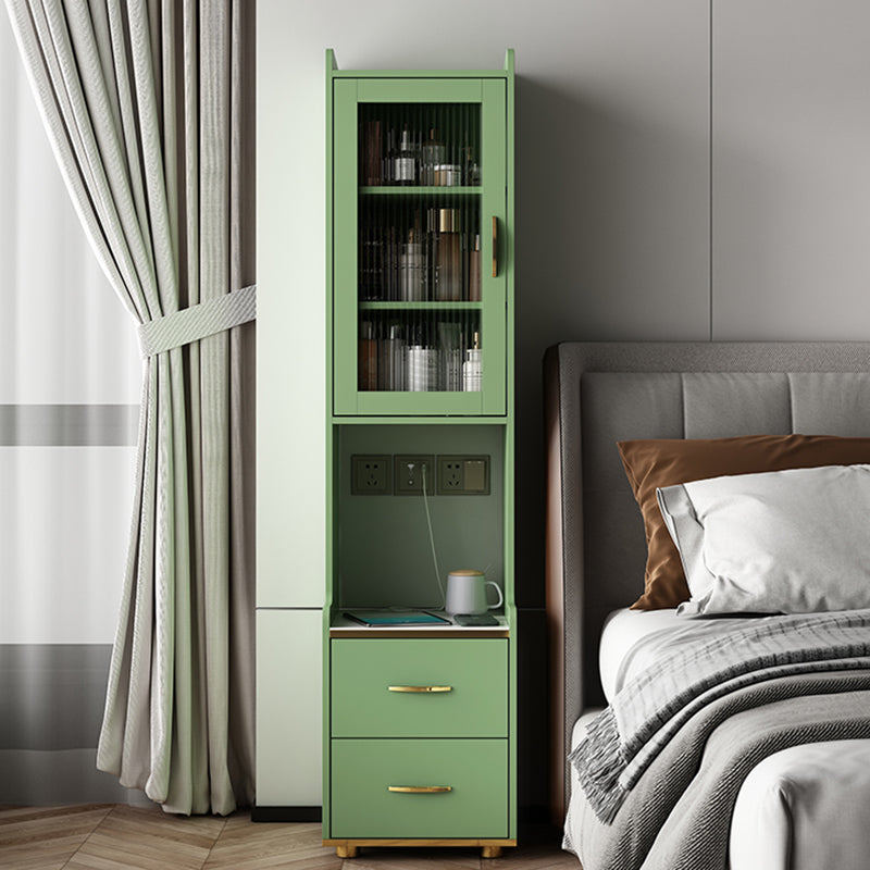 Night-tands de lit en bois faux en bois moderne avec tiroirs