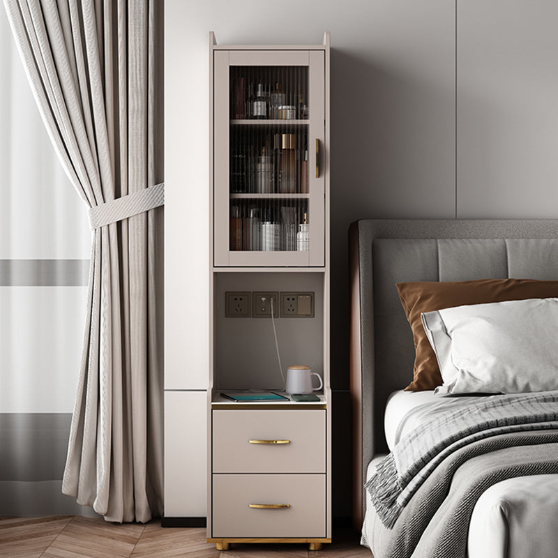 Night-tands de lit en bois faux en bois moderne avec tiroirs