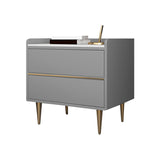 Nightstand Glam Stone Classic Stone Accent Table Table avec des tiroirs