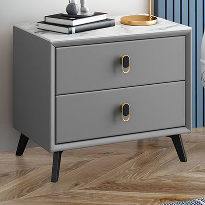 Table table de nuit en pierre de lit de lit glamour avec tiroirs