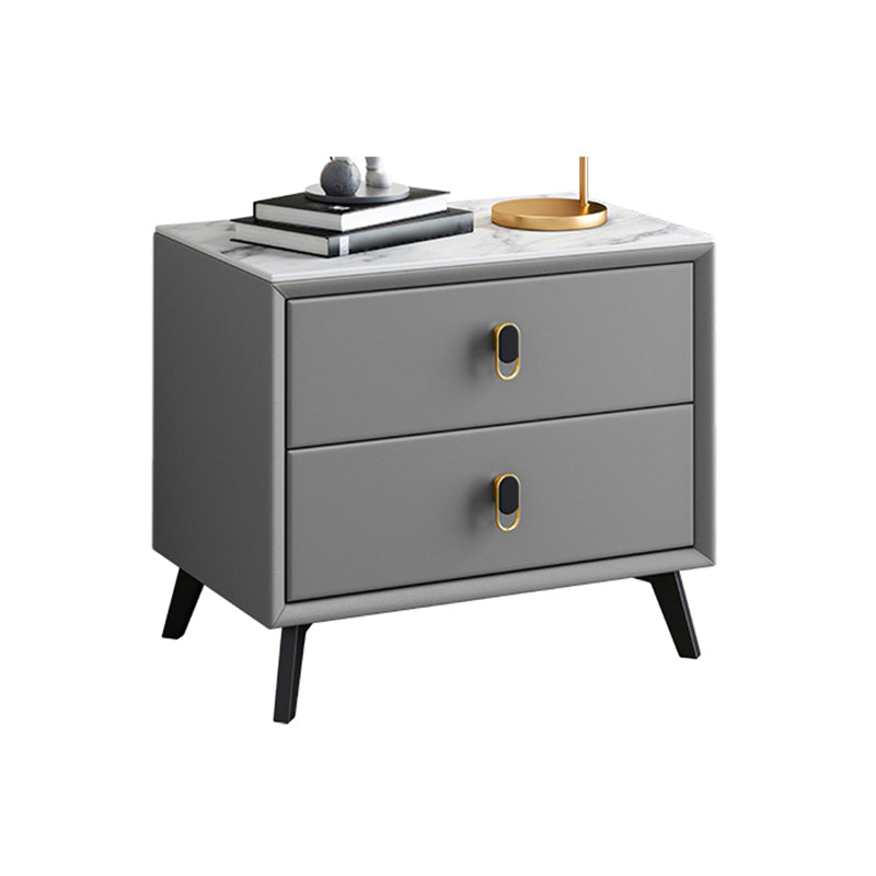 Table table de nuit en pierre de lit de lit glamour avec tiroirs