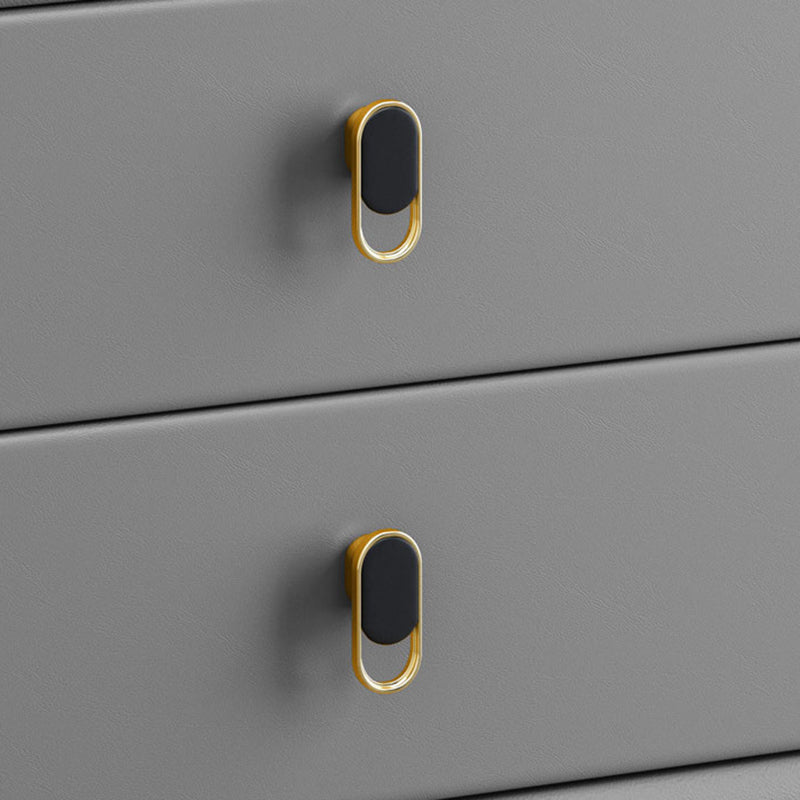 Cama glamorosa Nightsand acento de acento de acento con cajones