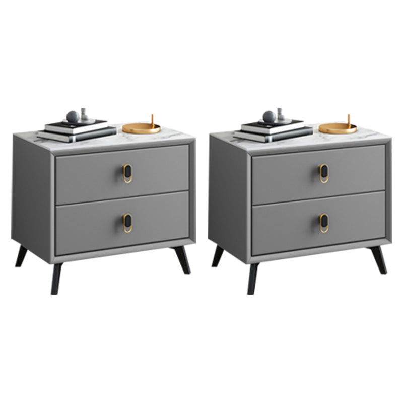 Table table de nuit en pierre de lit de lit glamour avec tiroirs