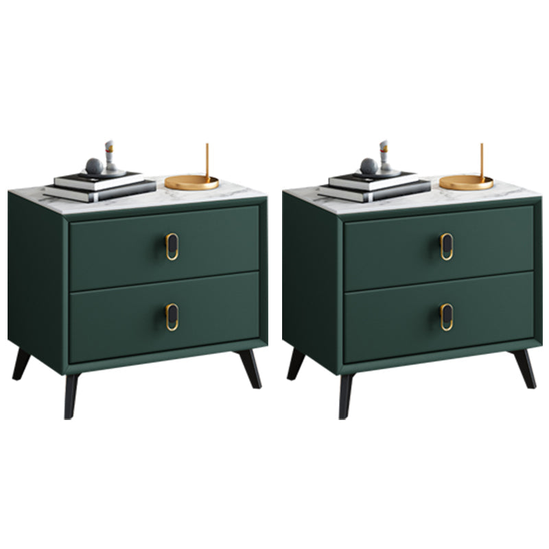 Table table de nuit en pierre de lit de lit glamour avec tiroirs