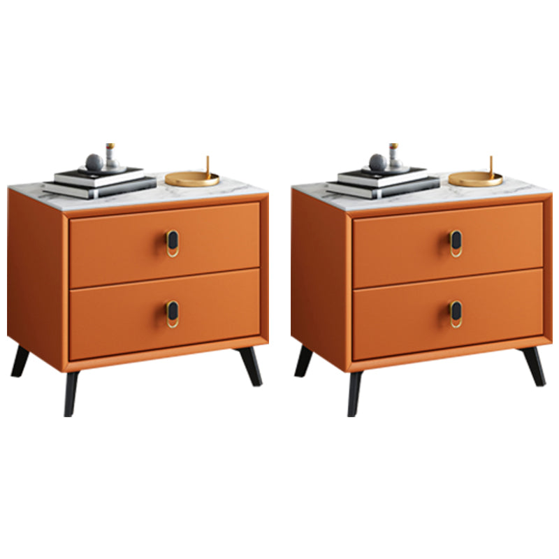 Table table de nuit en pierre de lit de lit glamour avec tiroirs