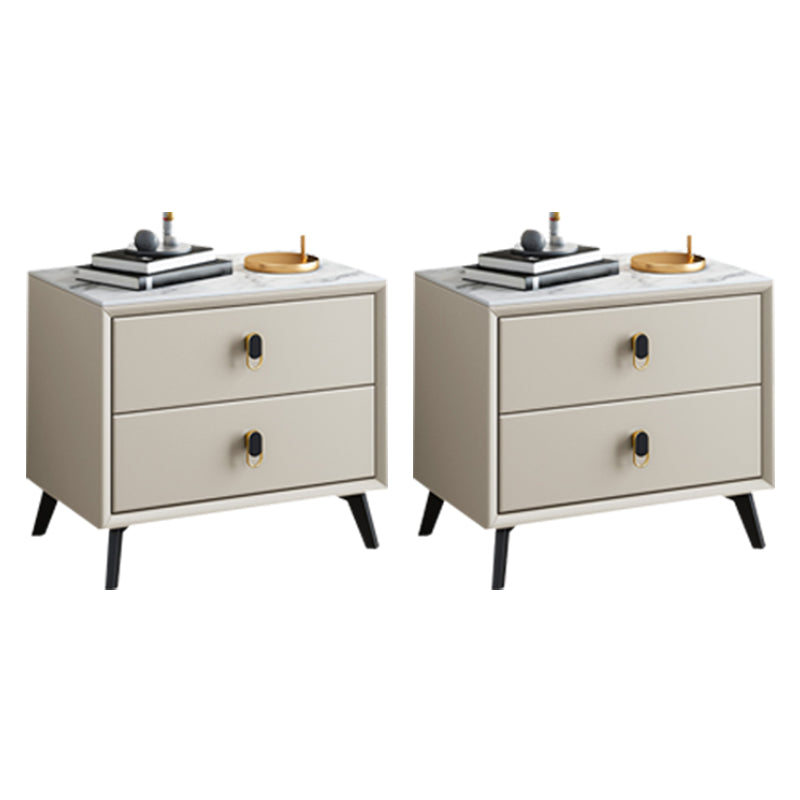 Table table de nuit en pierre de lit de lit glamour avec tiroirs