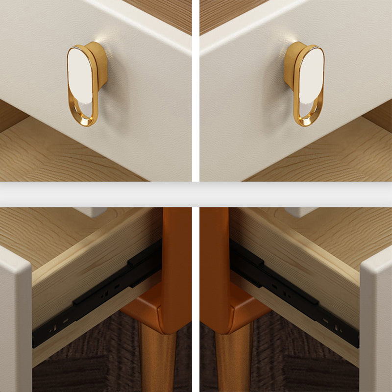 Glam Accent Table Nightstand Stone Bedside Cabinet with Drawers Clearhalo 'Bedroom Furniture' 'furn' 'furn_night_stand' 'Furniture' 'night_stand' 'Nightstands' 7472748