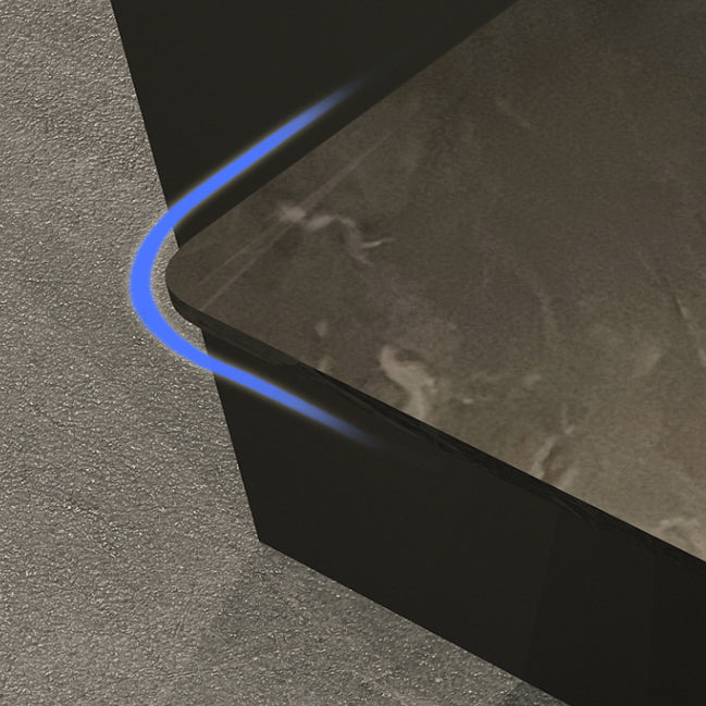 Modern Rectangular Console Table Stone Console Sofa Table in Grey Clearhalo 'Console Tables' 'console_tables' 'Entry & Mudroom Furniture' 'furn' 'furn_console_tables' 'Furniture' 7472838