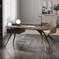 Scrivania in legno ingegnerizzato in stile glam scrivania in metallo per ufficio