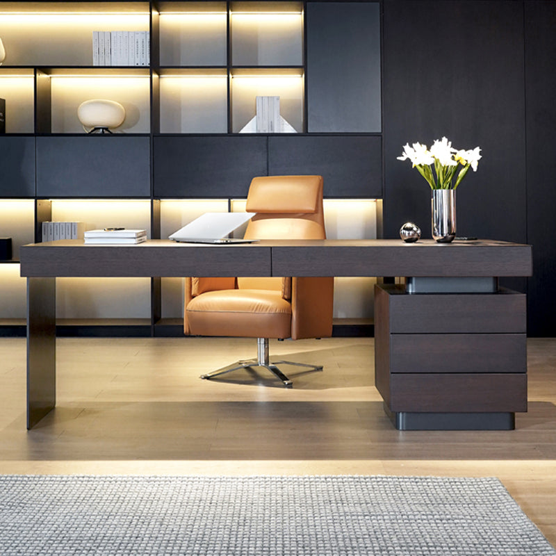 Rectangle Stone Top Bureau bureau de style industriel de style industriel pour le bureau