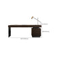 Rectangle Stone Top Bureau bureau de style industriel de style industriel pour le bureau