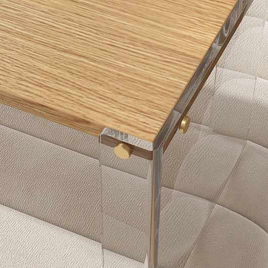 Bureau d'écriture en bois contemporain bureau de bureau acrylique