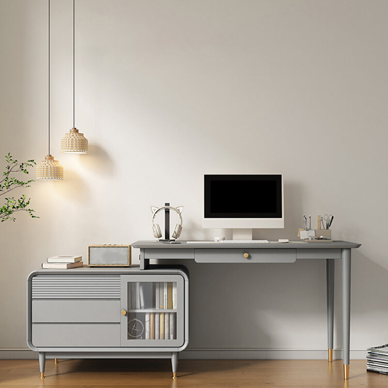 Bureau de bureau de style contemporain Bureau de forme rectangulaire Bureau de tâche avec 4 tiroirs pour la maison