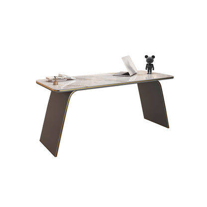 Escritorio de oficina de piedra rectangular escritorio de estilo moderno para la oficina