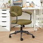 Modern Padded Arms Office Chair Tilt Mechanism Leather No Distressing Ergonomic Chair Green 1 Piece Clearhalo 'furn' 'furn_office_chair' 'Furniture' 'Office Chairs' 'Office Furniture' 'office_chair' 7473530