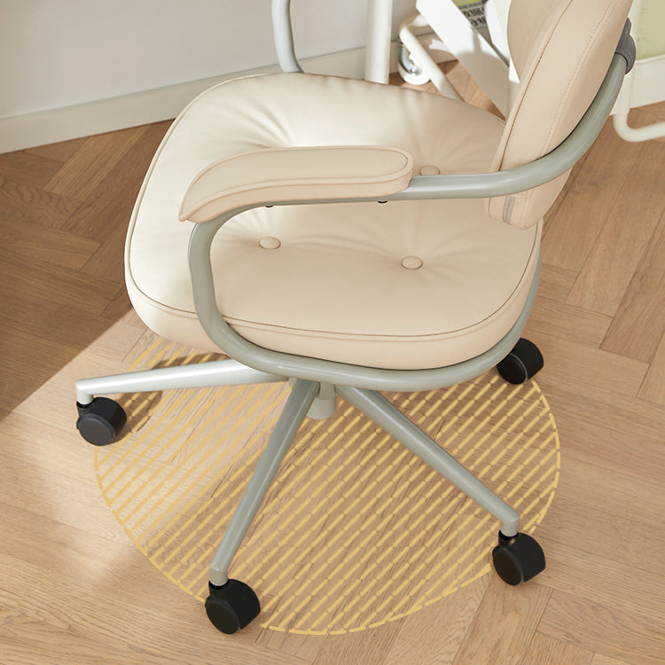 Modern Padded Arms Office Chair Tilt Mechanism Leather No Distressing Ergonomic Chair Clearhalo 'furn' 'furn_office_chair' 'Furniture' 'Office Chairs' 'Office Furniture' 'office_chair' 7473534