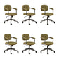Modern Padded Arms Office Chair Tilt Mechanism Leather No Distressing Ergonomic Chair Green 6 Piece Set Clearhalo 'furn' 'furn_office_chair' 'Furniture' 'Office Chairs' 'Office Furniture' 'office_chair' 7473537