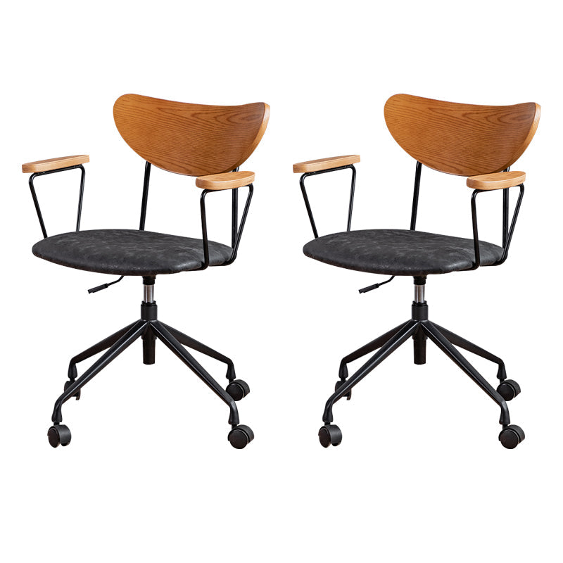 Sedia da ufficio a armi fisse moderne nessuna sedia da scivolo ergonomica angosciante