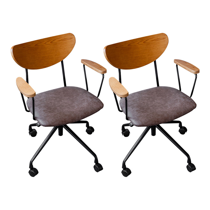 Sedia da ufficio a armi fisse moderne nessuna sedia da scivolo ergonomica angosciante