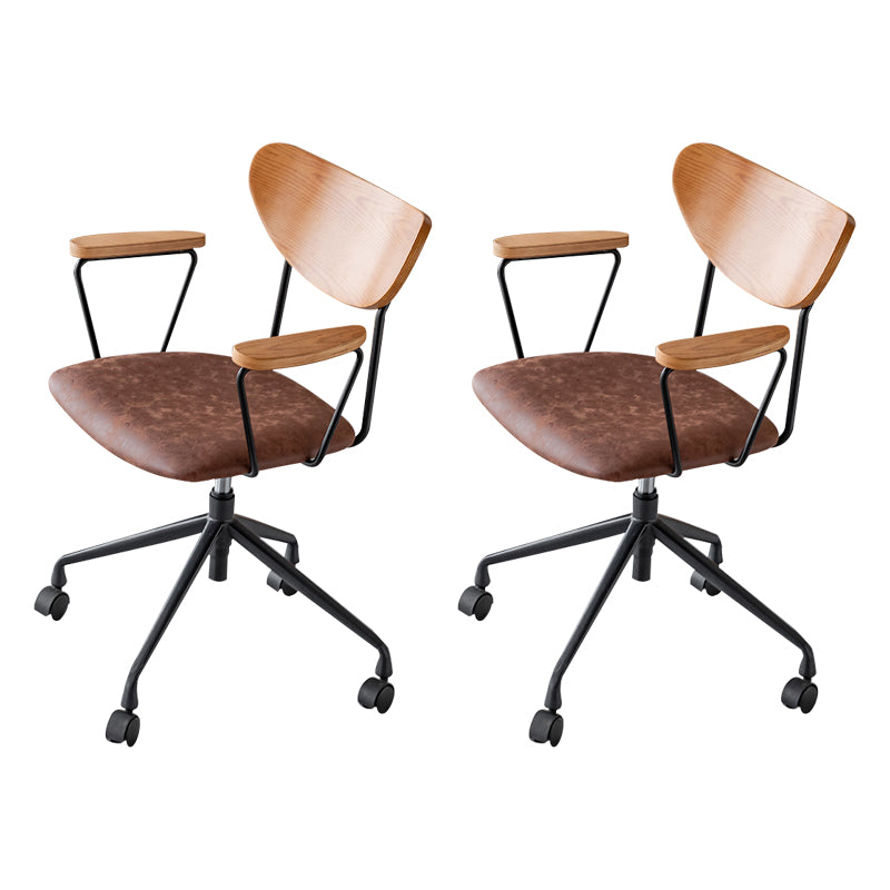 Sedia da ufficio a armi fisse moderne nessuna sedia da scivolo ergonomica angosciante