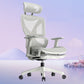Modern Removable Arms Office Chair Adjustable Seat Height Slide Chair White 1 Piece With Footrest Clearhalo 'furn' 'furn_office_chair' 'Furniture' 'Office Chairs' 'Office Furniture' 'office_chair' 7473610