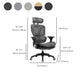 Modern Removable Arms Office Chair Adjustable Seat Height Slide Chair Clearhalo 'furn' 'furn_office_chair' 'Furniture' 'Office Chairs' 'Office Furniture' 'office_chair' 7473646