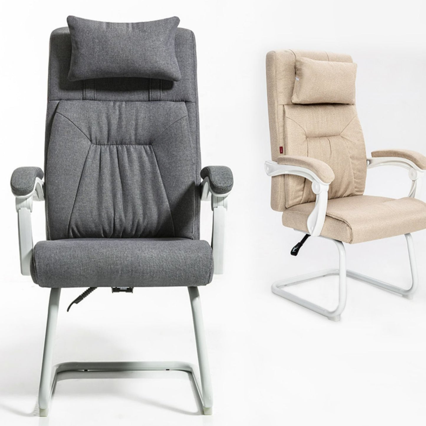 Arms imbottito moderno sedia da ufficio meccanismo di inclinazione senza angoscia sedia ergonomica
