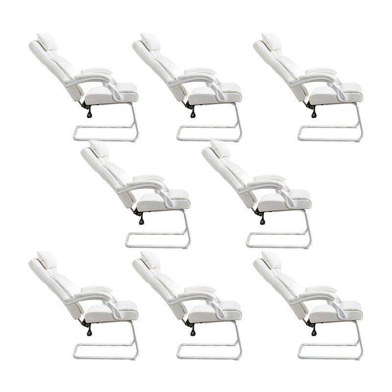 Arms imbottito moderno sedia da ufficio meccanismo di inclinazione senza angoscia sedia ergonomica