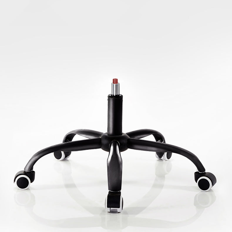 Sedia da ufficio ad armi imbottita moderna sedia da scrivania senza angoscia con ruote