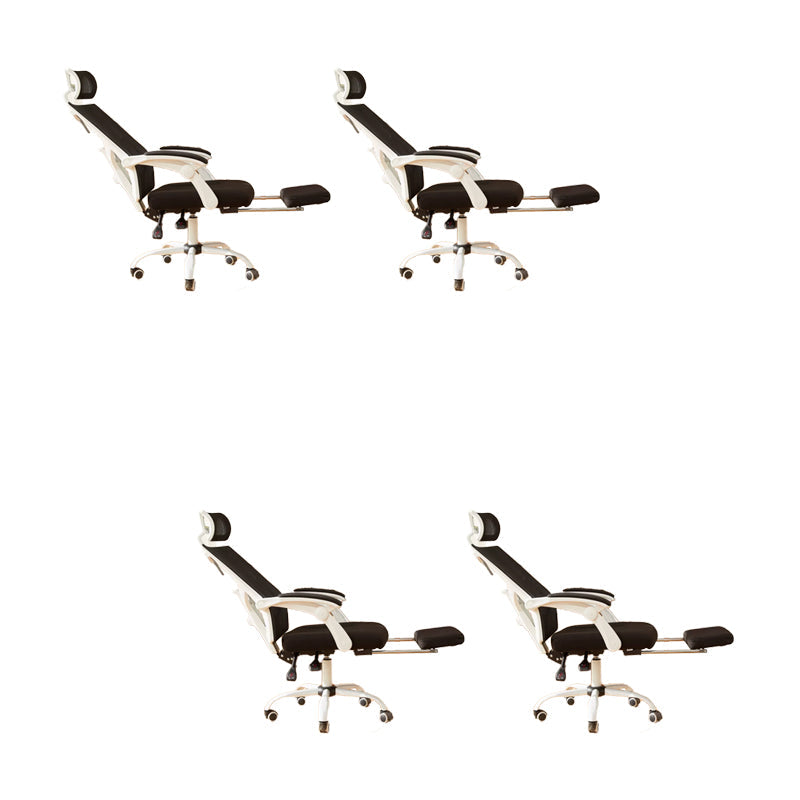 Sedia da ufficio ad armi imbottita moderna sedia da scrivania senza angoscia con ruote