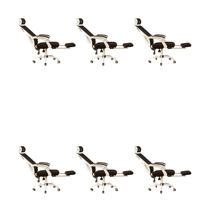 Sedia da ufficio ad armi imbottita moderna sedia da scrivania senza angoscia con ruote