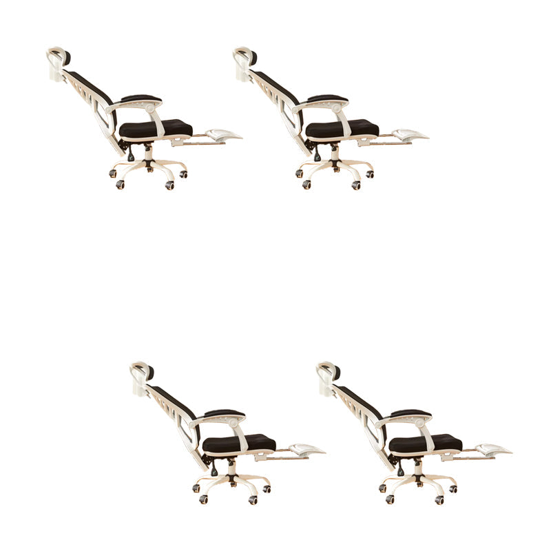 Sedia da ufficio ad armi imbottita moderna sedia da scrivania senza angoscia con ruote