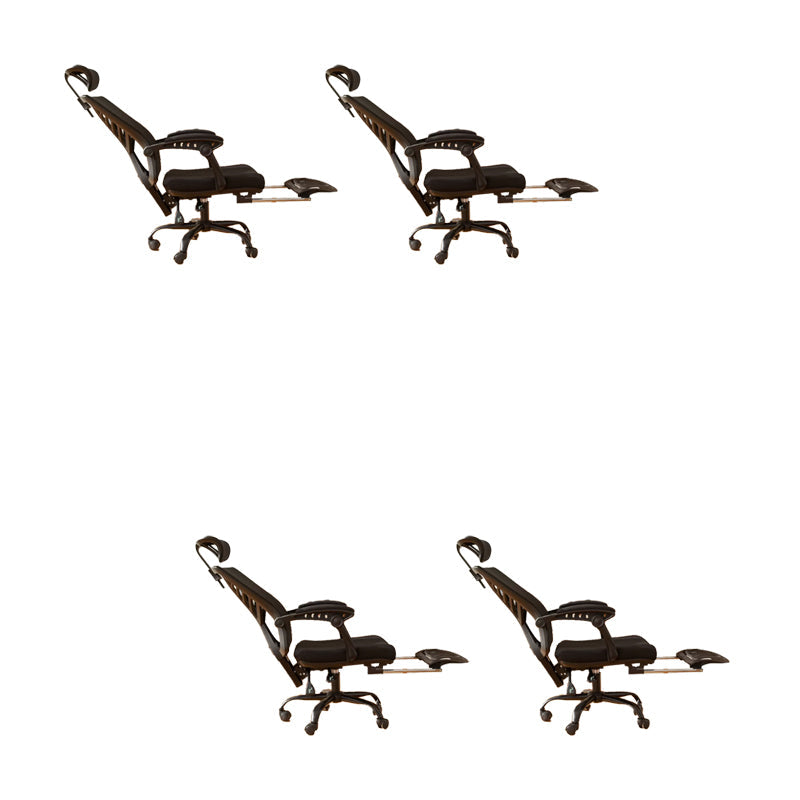 Sedia da ufficio ad armi imbottita moderna sedia da scrivania senza angoscia con ruote