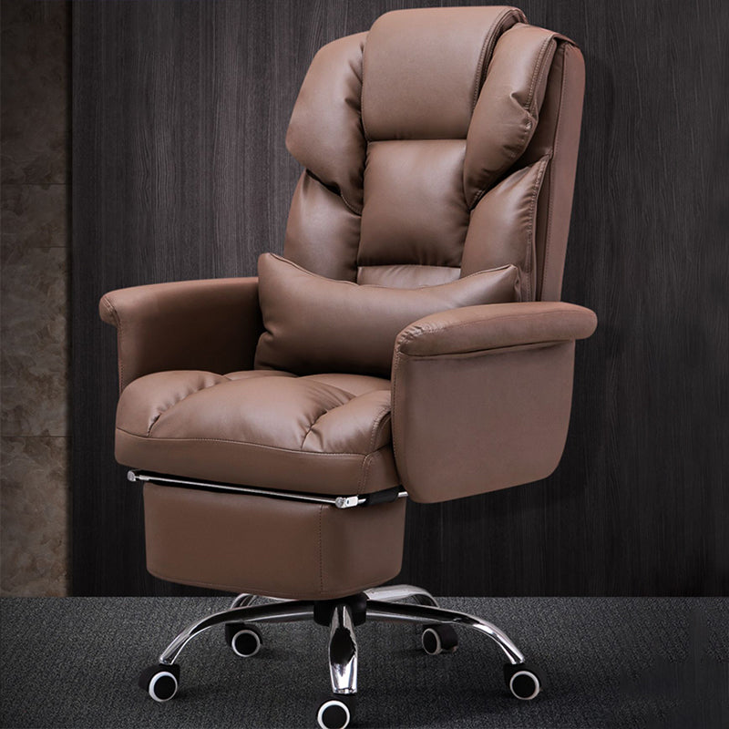 Sedia da ufficio moderna senza braccio Meccanismo di inclinazione della sedia da scrivania ergonomica con ruote