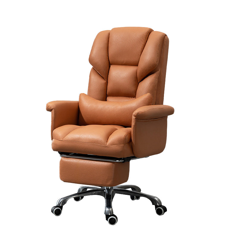 Sedia da ufficio moderna senza braccio Meccanismo di inclinazione della sedia da scrivania ergonomica con ruote