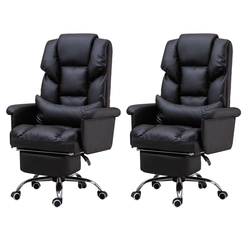 Sedia da ufficio moderna senza braccio Meccanismo di inclinazione della sedia da scrivania ergonomica con ruote