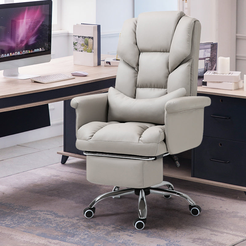 Sedia da ufficio moderna senza braccio Meccanismo di inclinazione della sedia da scrivania ergonomica con ruote