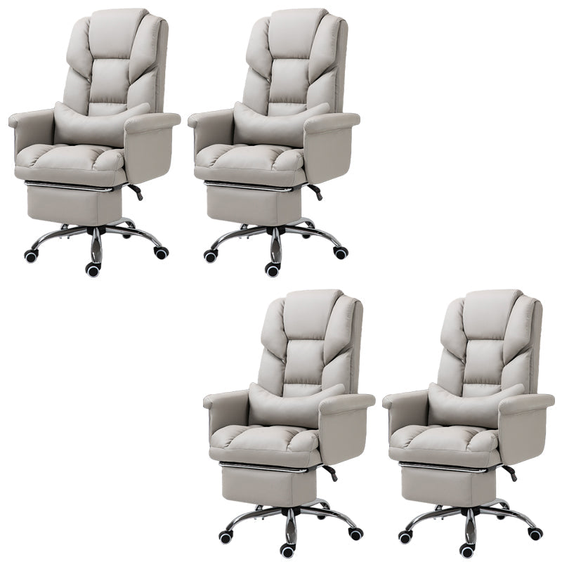 Sedia da ufficio moderna senza braccio Meccanismo di inclinazione della sedia da scrivania ergonomica con ruote