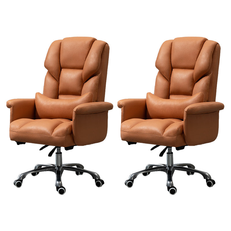 Sedia da ufficio moderna senza braccio Meccanismo di inclinazione della sedia da scrivania ergonomica con ruote