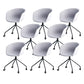 Modern Armless Office Chair No Distressing Desk Chair with Wheels