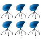 Modern Armless Office Chair No Distressing Desk Chair with Wheels