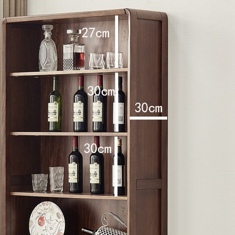 Moderne stijl gesloten back -boekenplank standaard massief houten boekenkast met laden