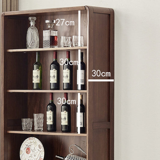 Moderne stijl gesloten back -boekenplank standaard massief houten boekenkast met laden