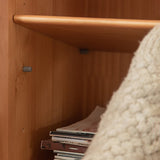 Libreria di libreria moderna standard standard in legno massiccio di libreria con ripiani