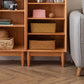Estantería de estilo moderno Estantería trasera cerrada de madera maciza estándar con estantes