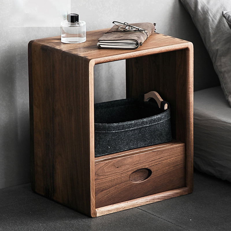 Bibliothèque à l'arrière ouvert contemporain étagère en bois massif pour le bureau