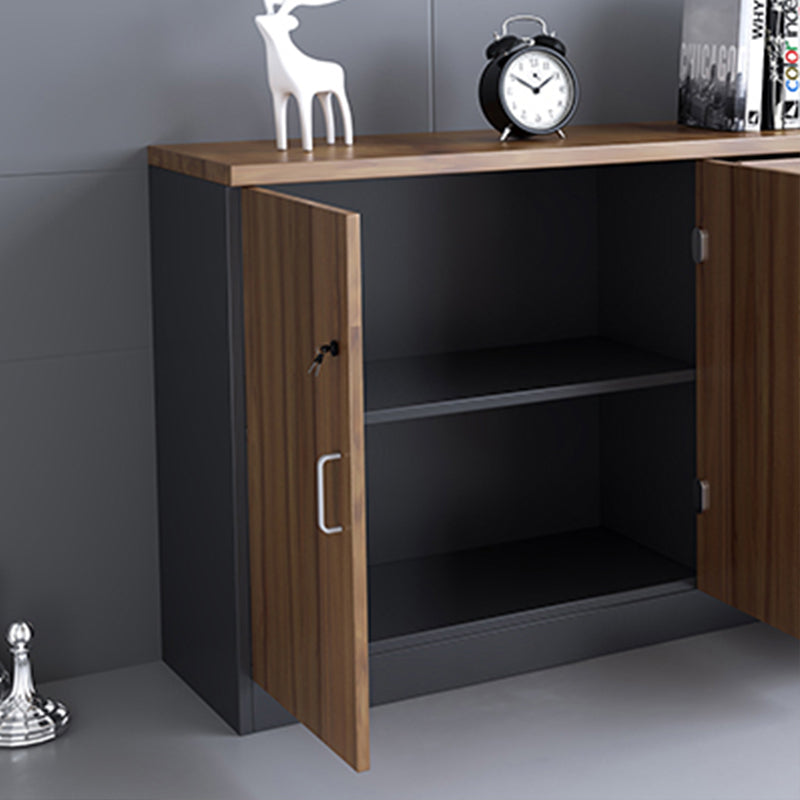 Archivo de archivos de almacenamiento moderno medieval marco de madera Archivo lateral