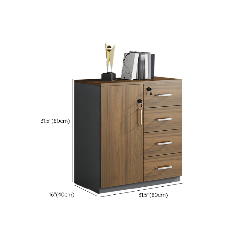 Archivo de archivos de almacenamiento moderno medieval marco de madera Archivo lateral