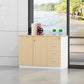 Modern Style File Cabinet Wooden Frame Storage Lateral File Cabinet 47"L x 16"W x 31"H Natural Clearhalo 'Filing Cabinets' 'filling_cabinets' 'furn' 'furn_filling_cabinets' 'Furniture' 'Office Furniture' 7474539