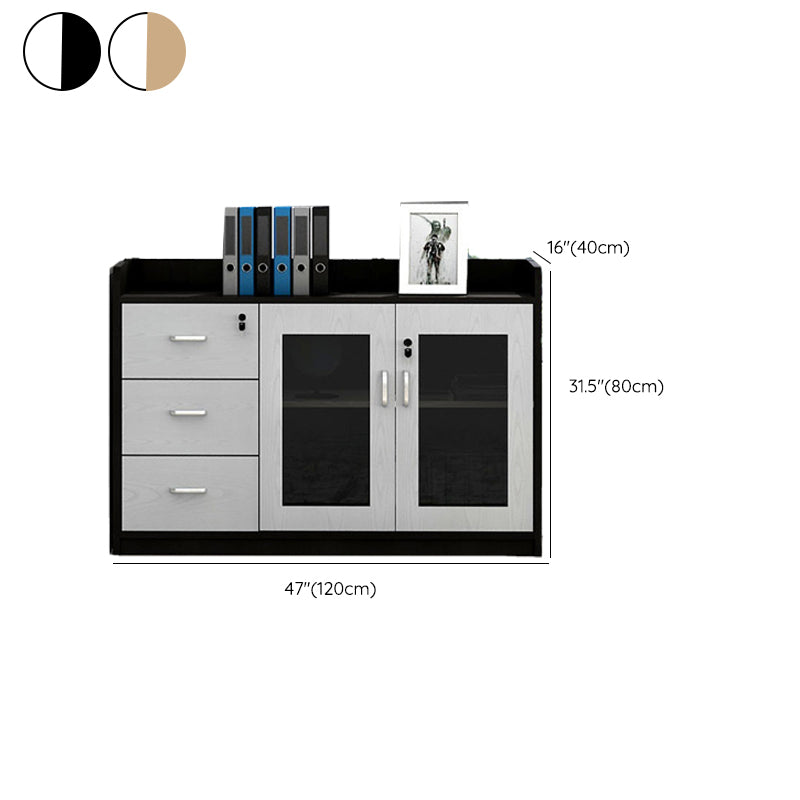 Modern Style File Cabinet Wooden Frame Storage Lateral File Cabinet Clearhalo 'Filing Cabinets' 'filling_cabinets' 'furn' 'furn_filling_cabinets' 'Furniture' 'Office Furniture' 7474559